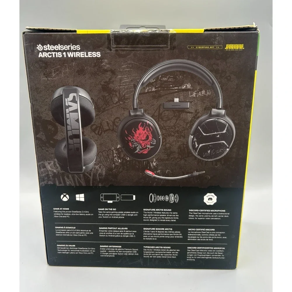 Steelseries Cyberpunk 2077 Johnny Silverhand Artic 1 Wireless Headset Xbox